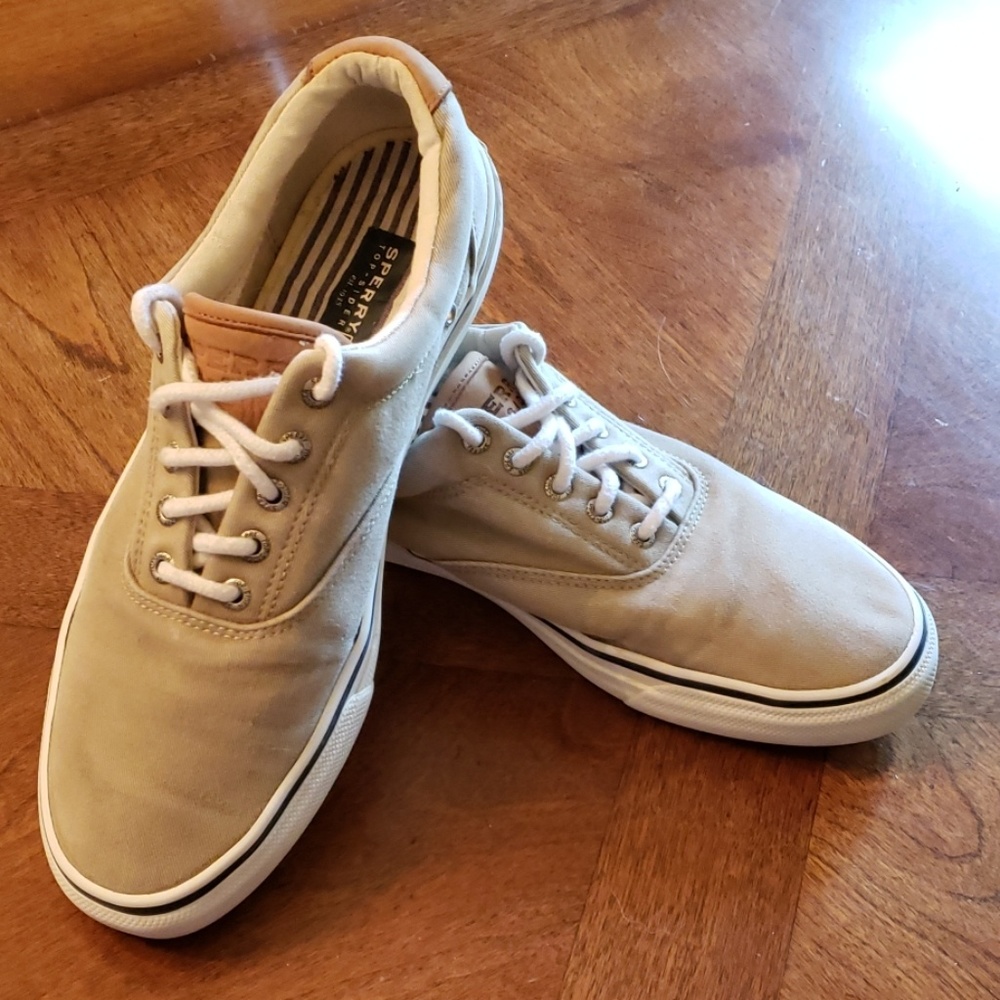 Sperry Salt Washed Twill Sneaker 10M